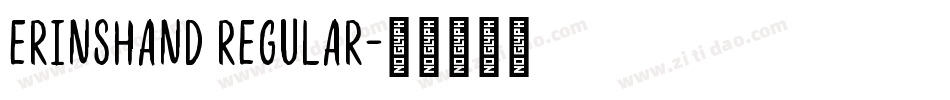 ErinsHand Regular字体转换
